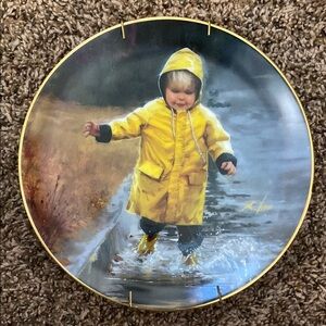 Danbury Mint Rainy Day Collector's Plate